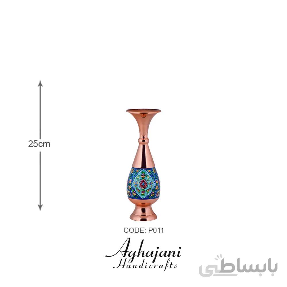 گلدان صراحی 25 مس و پرداز