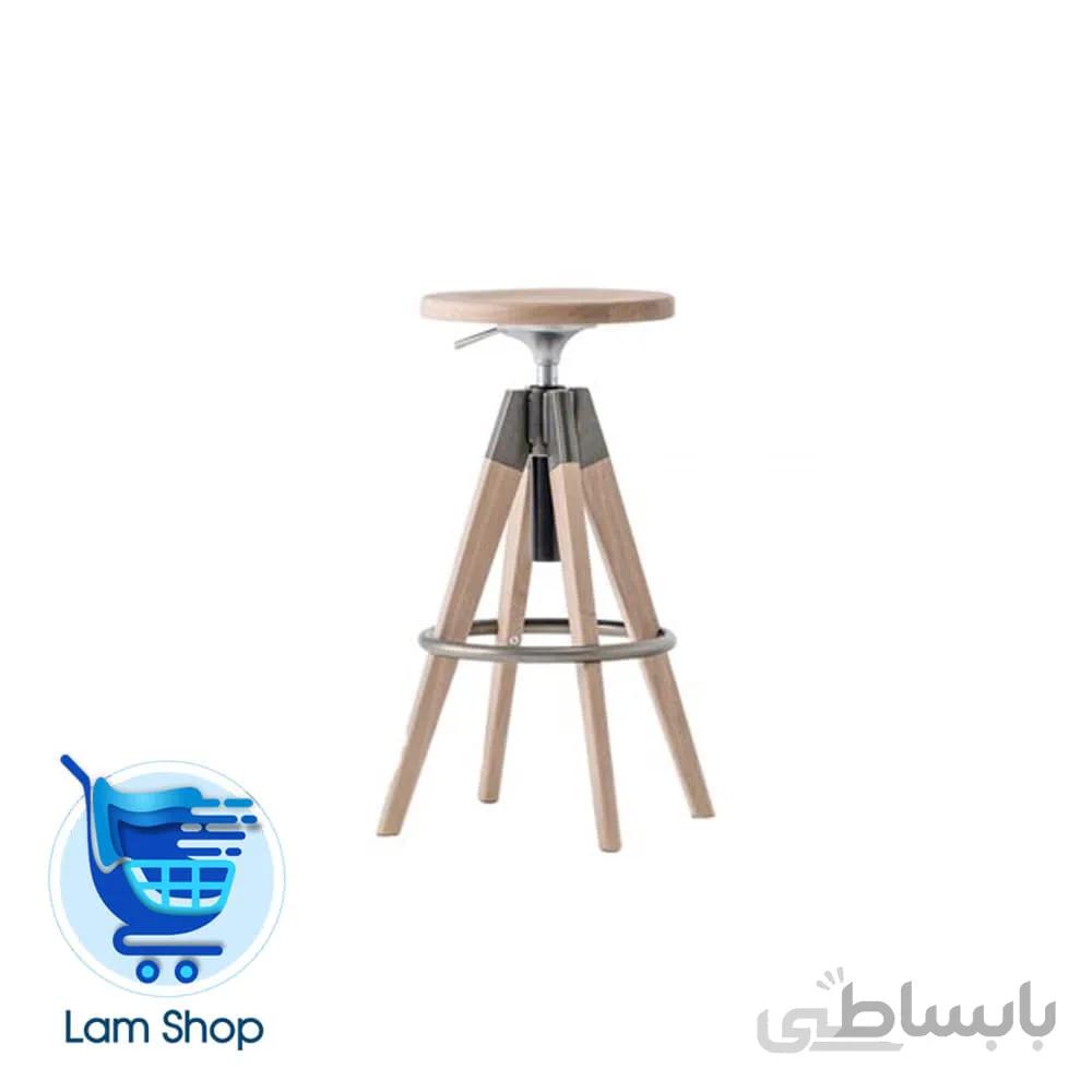 صندلی کانتر روستیک با یراق آبکاری کروم.رزگلد.گلد N275B نظری