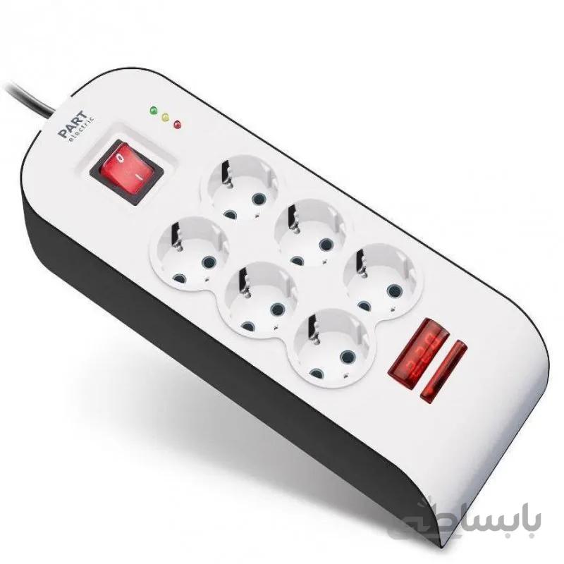 محافظ ولتاژ دیجیتال 6 خانه 5 متری پارت الکتریک