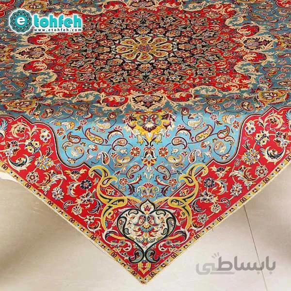 رومیزی مربع ترمه طرح فرحزاد کد ۵۰۳