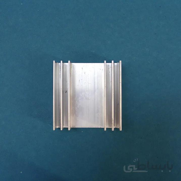 هیت سینک آلومینیومی شانه ای 6 پره توخالی 65x65x17mm