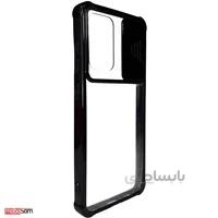 کاور PC شفاف دارای محافظ لنز و ضربه گیر مناسب برای سامسونگ Galaxy A52/A52s/A53