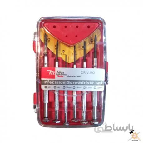 ست پیچگوشتی ساعتی 6 عددی میتا Mita