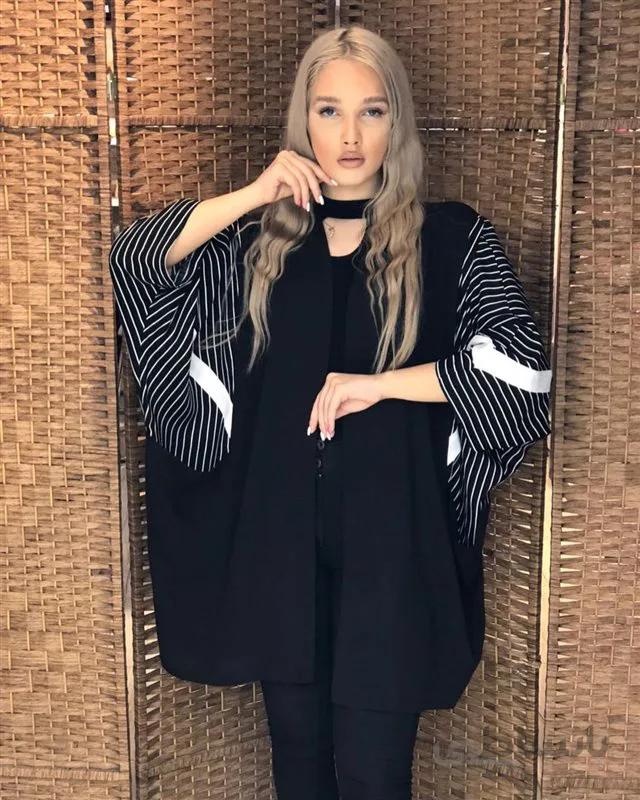 پانچ آستین راه راه کد 114