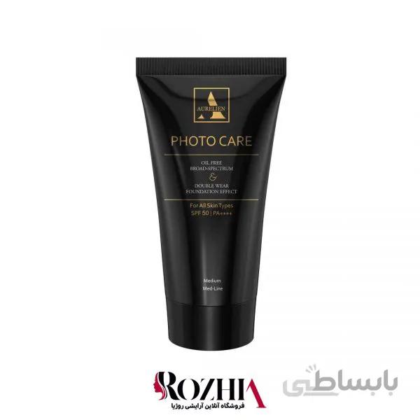 ضد آفتاب فوتوکر خارجی رنگی با پوشش دو برابر طبیعی SPF50 اورلین