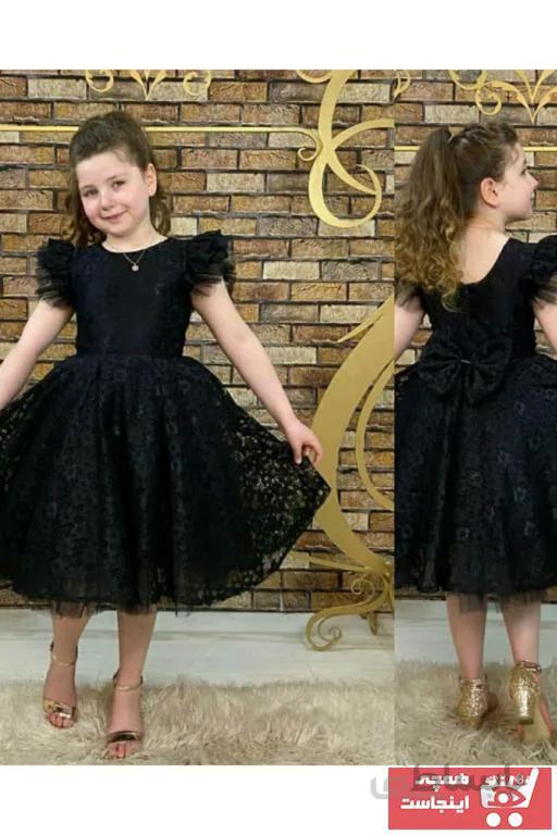 لباس مجلسی دخترانه با قیمت برند Pumpido رنگ مشکی کد ty104526306