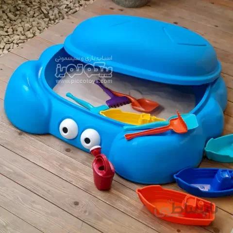 استخر شن بازی کودک picco طرح خرچنگ رنگ آبی کد P/30040/AB