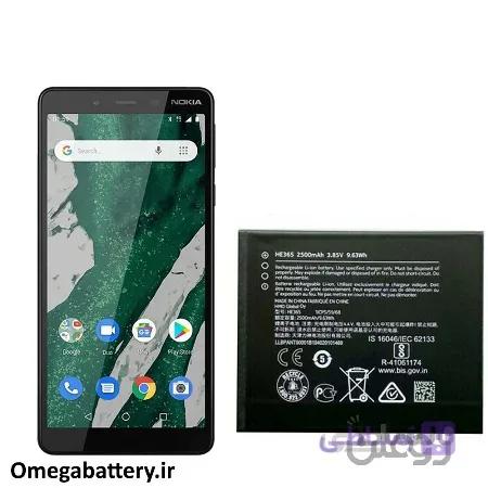 باتری نوکیا Nokia 1 Plus مدل HE365 — تصویر 1