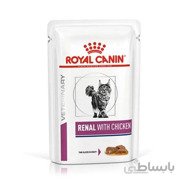 پوچ گربه رویال کنین مدل رنال با طعم ماهی وزن 85 گرم ا Royal Canin Renal with Fish