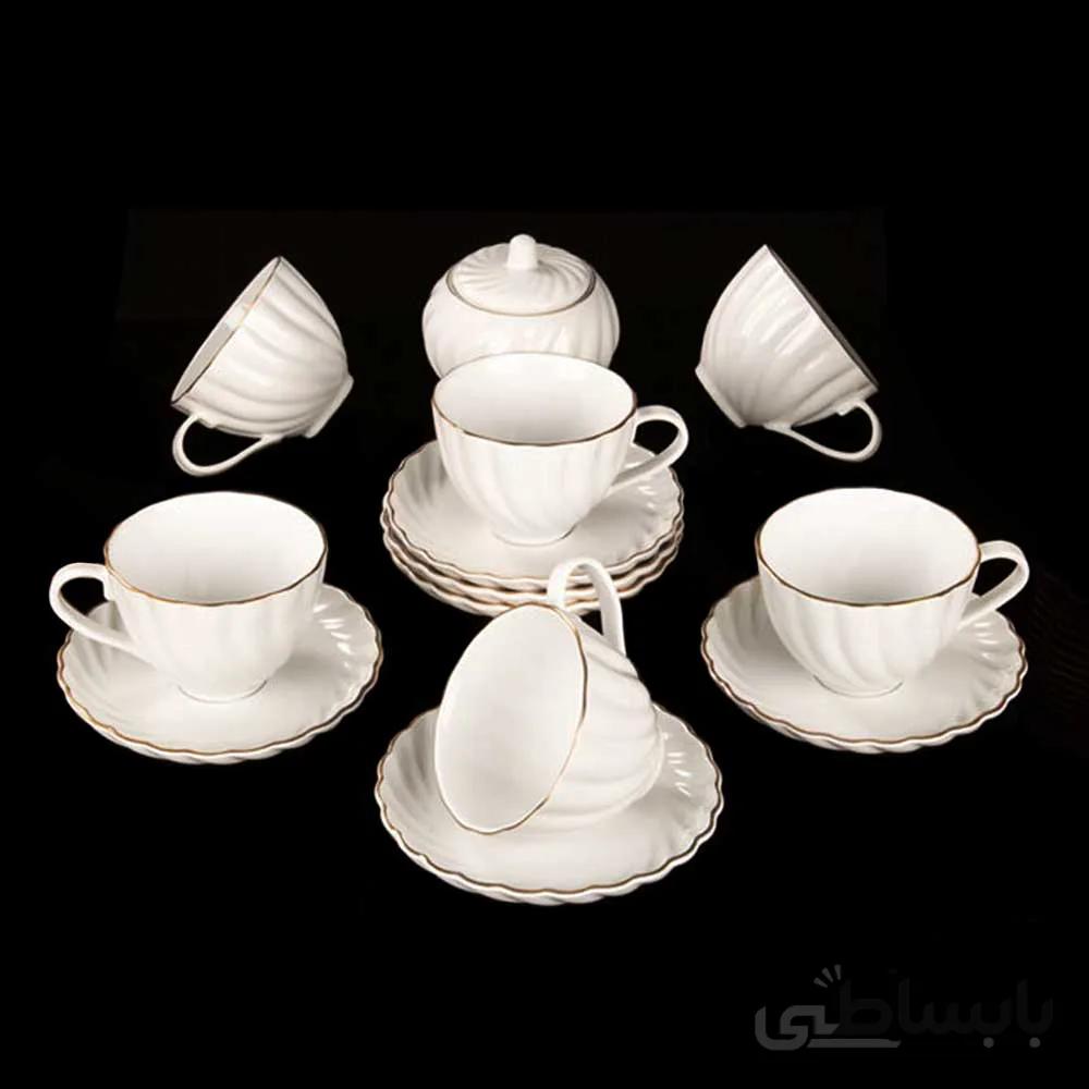 سرویس چای خوری 14 پارچه لمون مدل کارمن