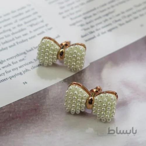 گوشواره پاپیون مروارید