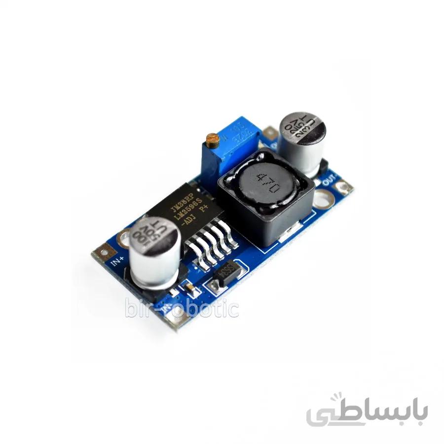 ماژول DC به DC کاهنده مدل LM2596 با قابلیت تنظیم و جریان خروجی 3 آمپر