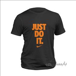 تیشرت مشکی پنبه ای just do it