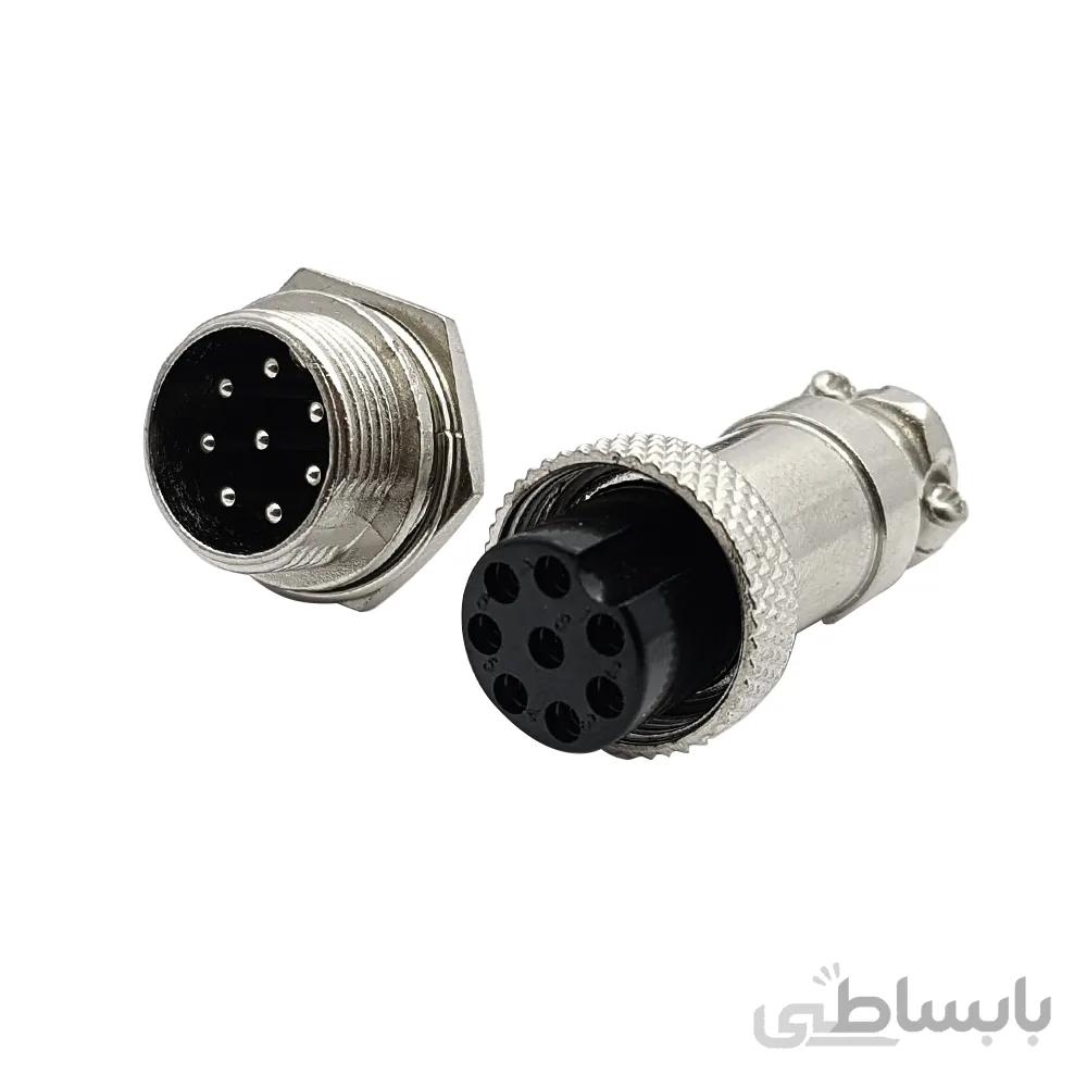 کانکتور متال نظامی 8PIN GX16