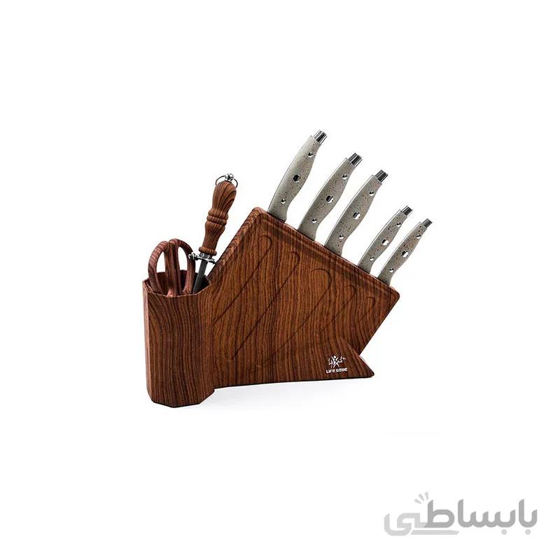سرویس چاقو آشپزخانه لایف اسمایل مدل NSEL-1