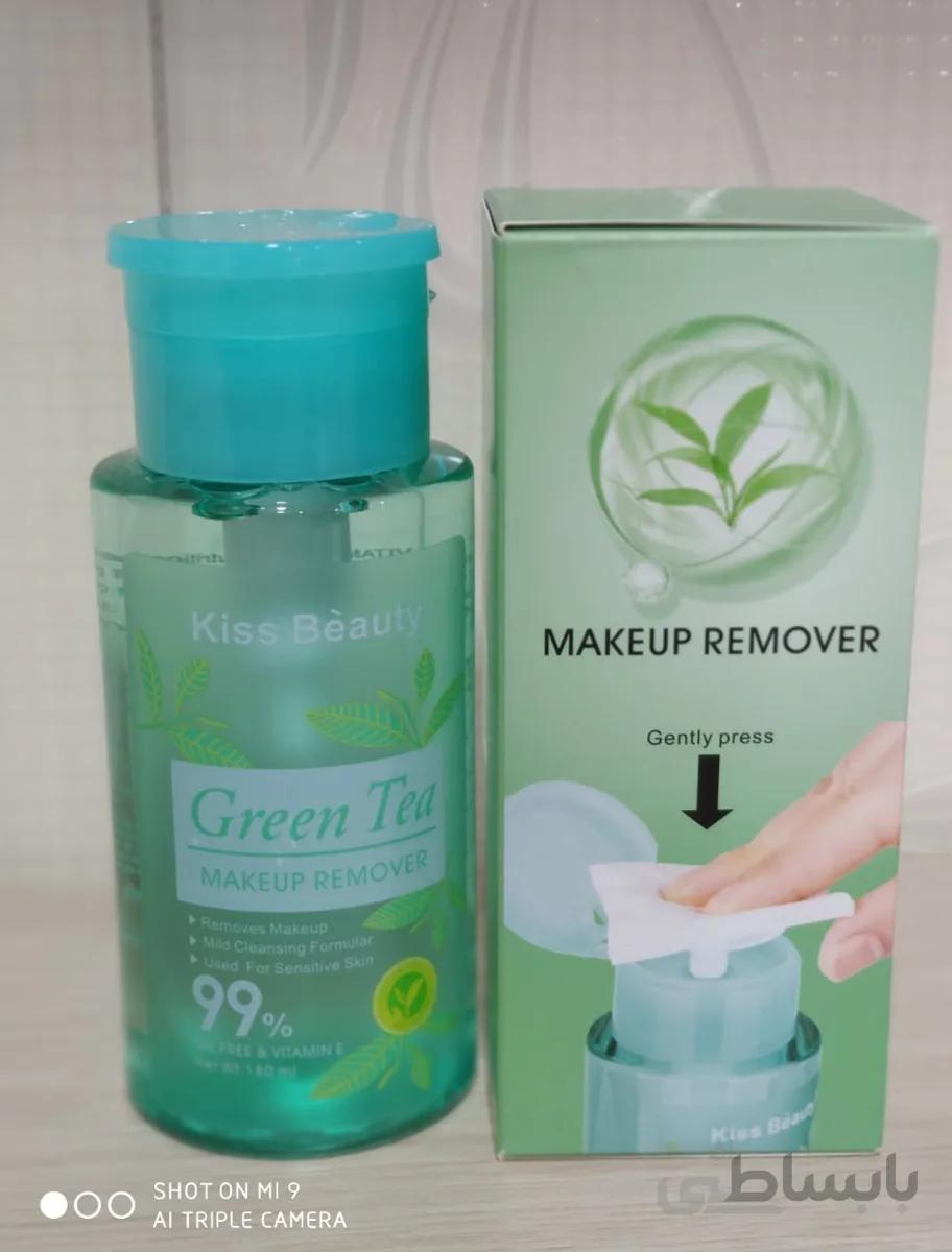 پاک کننده آرایش ریموور کیس بیوتی Kiss Beauty رایحه چای سبز