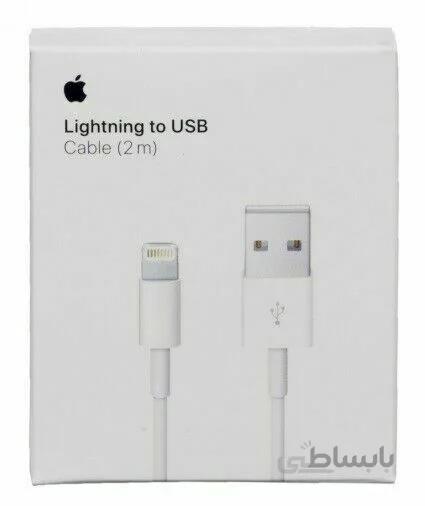 کابل تبدیل اورجینال اپل USB به لایتنینگ مناسب گوشیهای آیفون به طول 2 متر