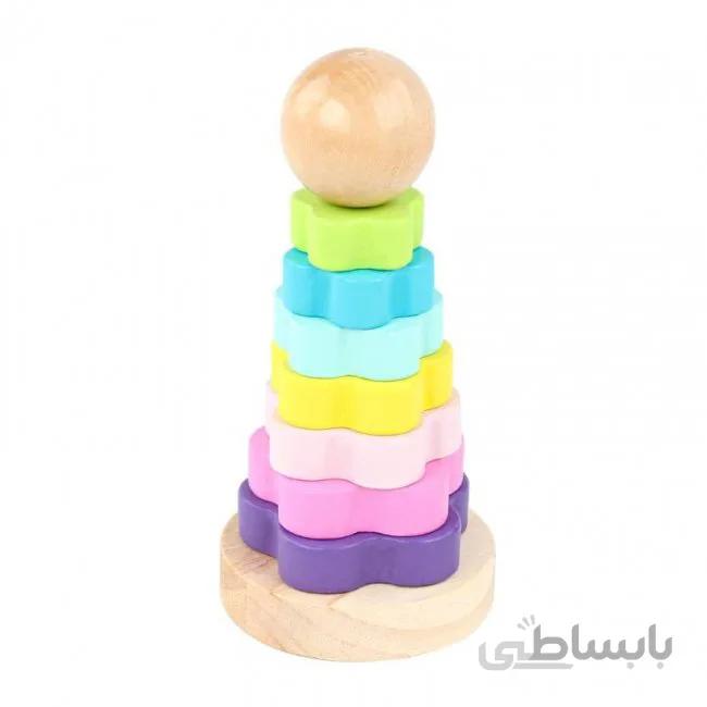 اسباب بازی فکری برج هوش چوبی مدل 1510