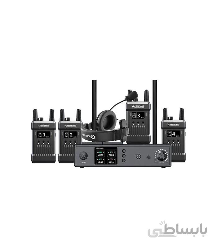 Hollyland Full-Duplex Intercom System with Four Beltpack Transceivers