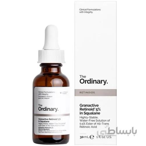 سرم گرن اکتیو رتینوئید ۵% اسکوالن اوردینری The Ordinary حجم ۳۰ میل-جوانساز و ضد لک