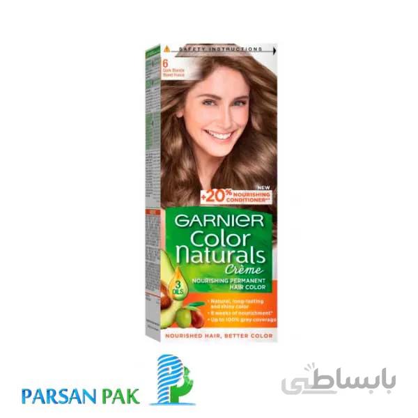 کیت رنگ موی گارنی سری color naturals شماره 6