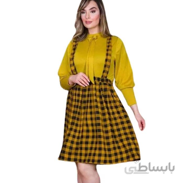 شومیز و دامن زنانه کرپ کد 75415
