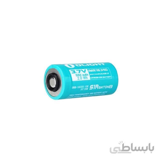 باتری شارژی الایت IMR16340 550mAh ا Olight IMR RCR123A 16340 550mAh
