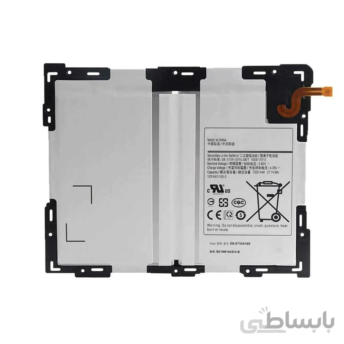 باتری اورجینال تبلت سامسونگ گلکسی Tab A 10.5 inch مدل EB-BT595ABE ظرفیت 7300 میلی آمپر ساعت ا Samsung Galaxy Tab A 10.5 inch - EB-BT595ABE 7300mAH Original Tablet Battery