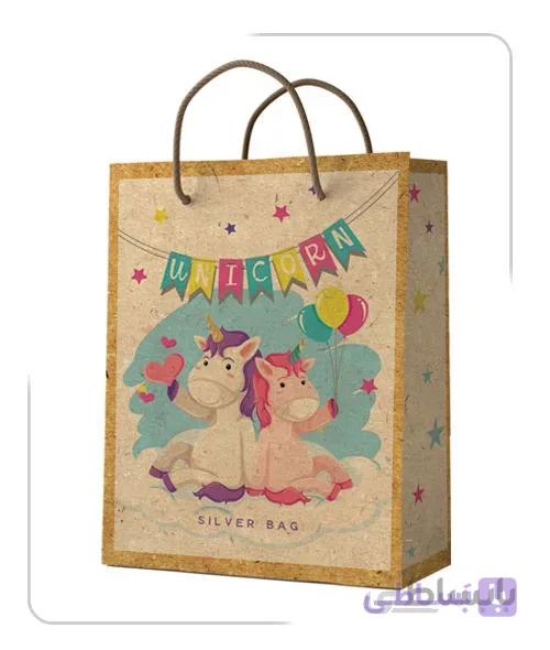 ساکدستی طرح عروسکی پونی با کاغذ کرافت کد10013