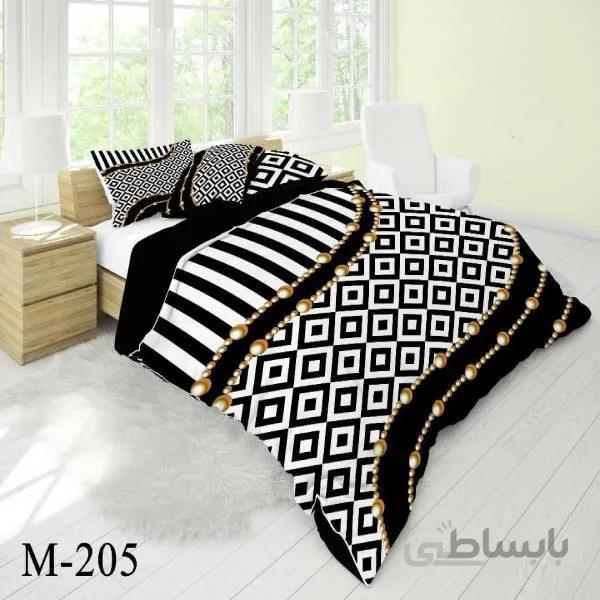 روتختی سه بعدی ساتن ابریشم ترک طرح مدرن - کد M 205