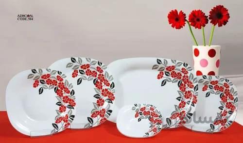 سرویس 25 پارچه مربع آذین اوپال طرح صنم کد 504