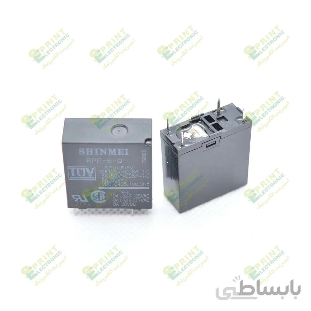 رله 5 ولت کبریتی 4 پایه 8 آمپر SHINMEI RPE-5-Q