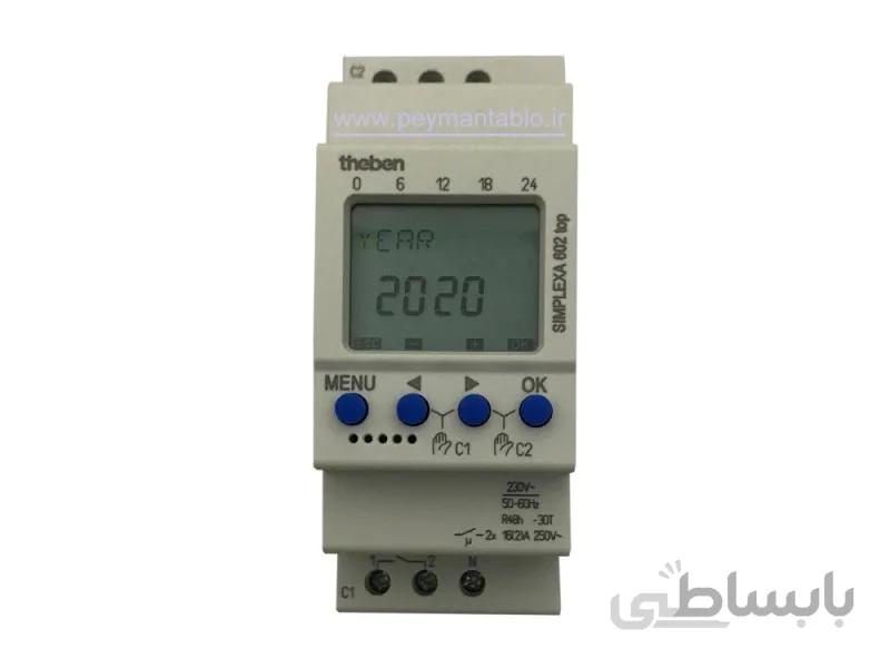 تایمر دیجیتال با برنامه ریزی 24H/هفتگی theben SIMPLEXA 602 top