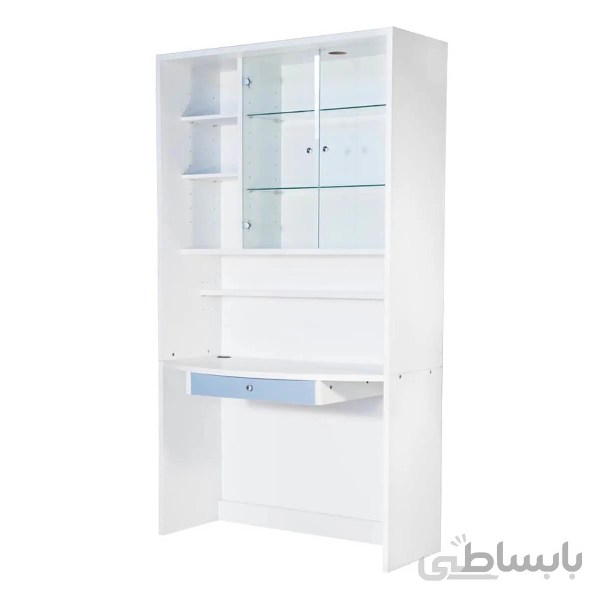 میز تحریر ویترین دار ۱۲۰ پایه معلق