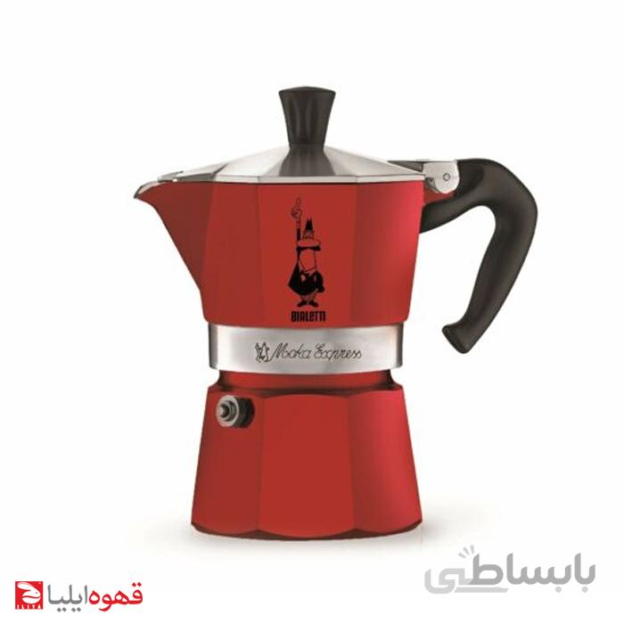 اسپرسو ساز بیالتی موکا اکسپرس 3 کاپ قرمز