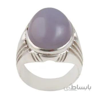 انگشتر نقره مردانه مدل عقیق سوسنی رکاب دست ساز AM_1832