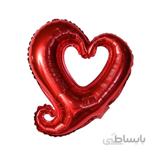 بادکنک فویلی قلب قرمز توخالی