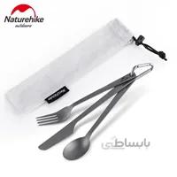 ست قاشق چنگال چاقو تيتانيوم نيچرهايك NH19T011-D