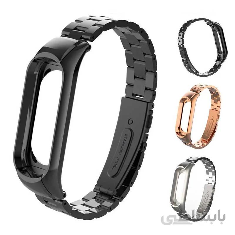 بند فلزی Bead 3 مناسب مچ بند هوشمند شیائومی مدل Miband 3 و Miband 4