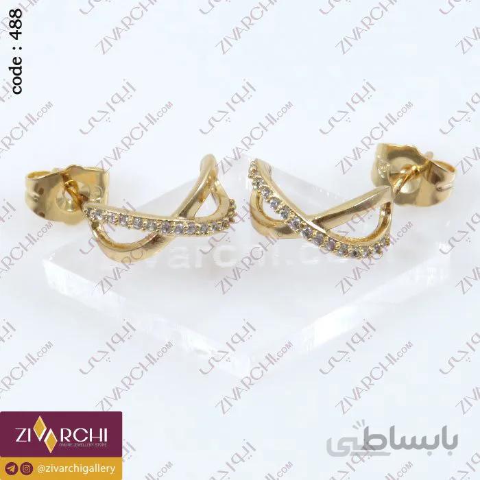 گوشواره میخی ژوپینگ (طرح بینهایت) 488
