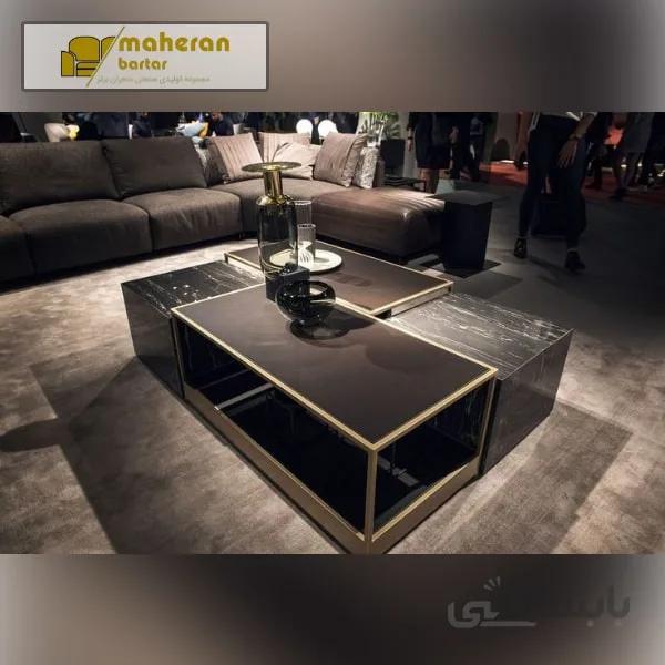 میز جلو مبلی استیل مدل یگانه YEGHANE