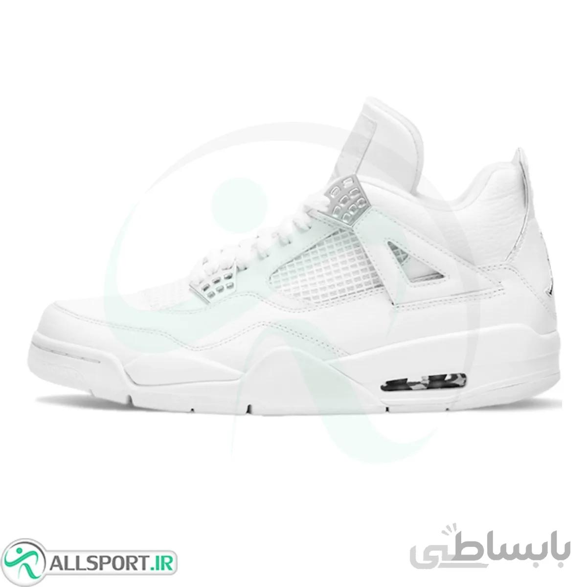 کفش بسکتبال نایک طرح اصلی Nike Air Jordan 4 White