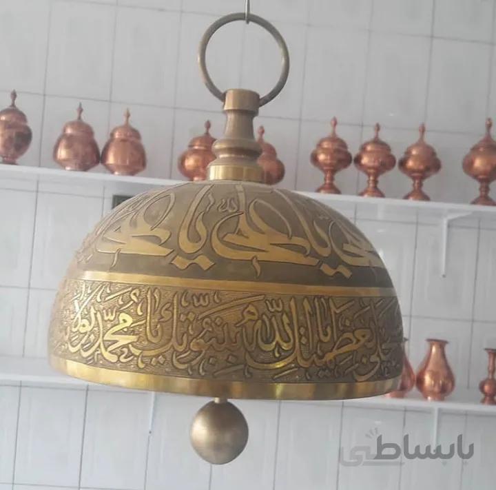 زنگ زورخانه ای قلمزنی برنجی کد ۱۰۱۰۱۰