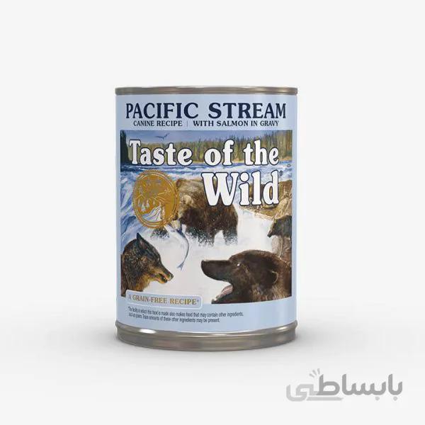 کنسرو سگ pacific stream با طعم ماهی سالمون برند taste of the wild