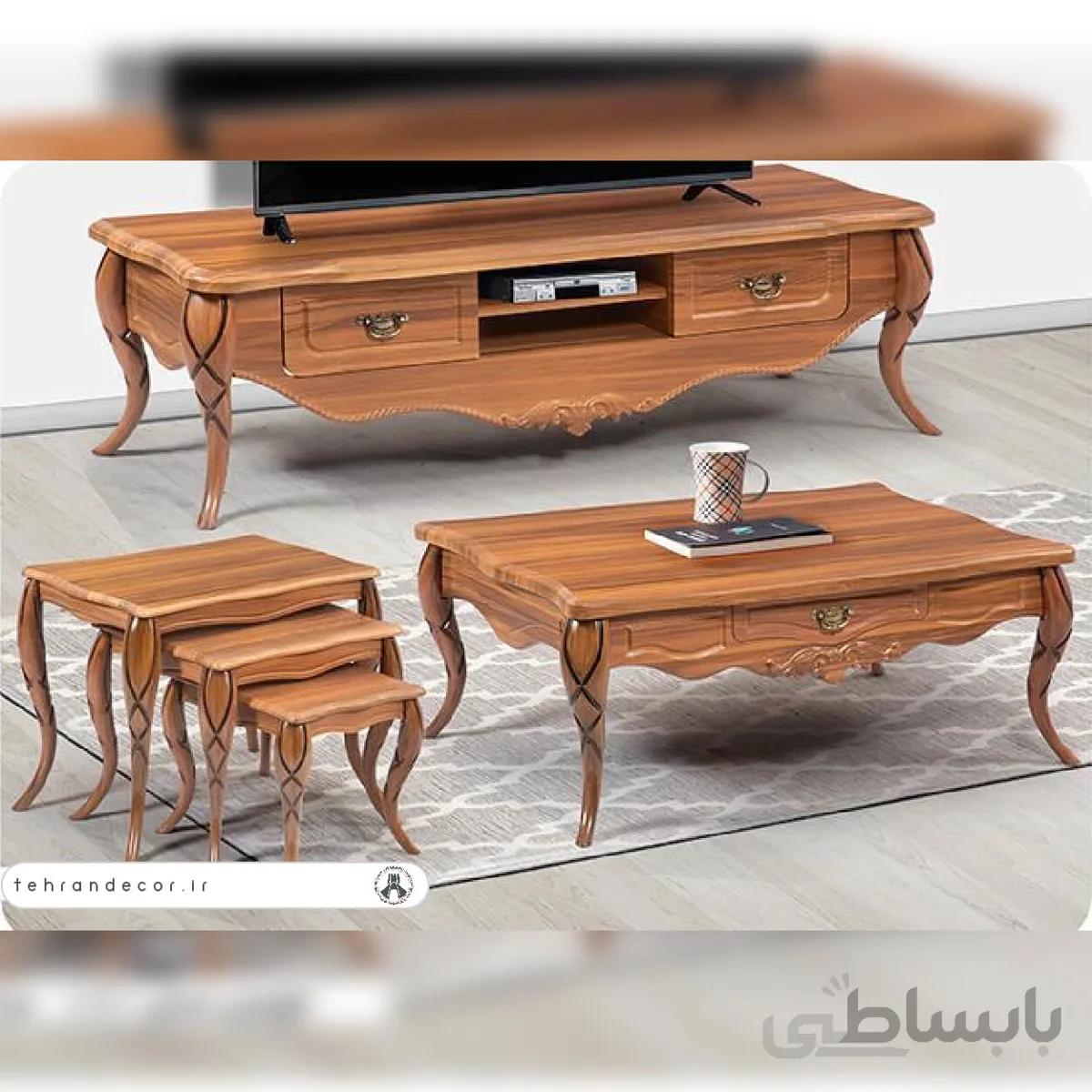 ست میز جلومبلی عسلی مارشیون