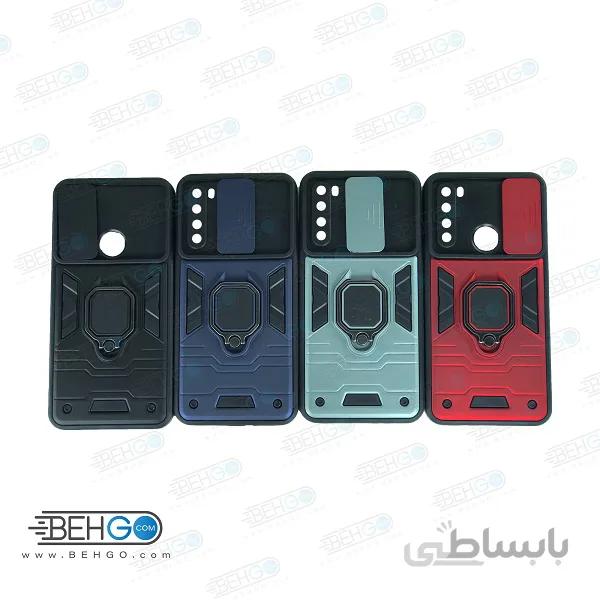 قاب گوشی شیائومی ردمی Xi Redmi Note 8 2021 کاور ضد ضربه بتمن آرمور با محافظ لنز دوربین Xi Redmi Note 8 2021