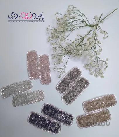 گیره تق تقی نگین دار
