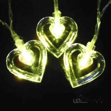 ریسه LED قلب شیشه ای