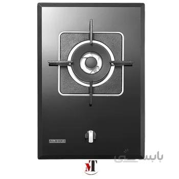 اجاق گاز تک شعله شیشهای استیل البرز مدل G-1301 ا oven of Alborz Steel model G-1301