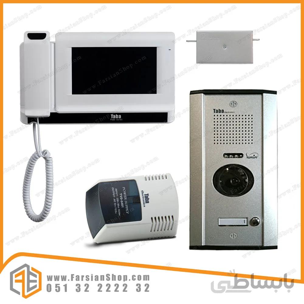 پکیج کامل آیفون تصویری تابا مدل 1070 با پنل 1820 ثمین